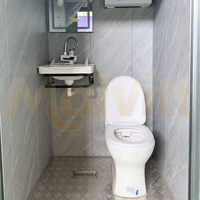 Toilettes portables modernes pour immeubles de bureaux et appartements – Douches et sanitaires portables durables et écologiques pour extérieur (remorque)