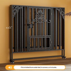 Cage pliable robuste anti-morsure de 95 cm pour chien, tube carré épaissi, avec bac à déjections séparé, pour Corgi et <span class=keywords><strong>Golden</strong></span> <span class=keywords><strong>Retriever</strong></span> domestiques - Product Image 5