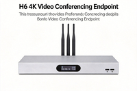 Terminal de visioconférence 4K de type split, codec matériel double protocole H.323 et SIP avec entrée/sortie pour salles de réunion