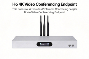 Terminal de Videoconferencia 4K de Tipo Dividido, Códec de Hardware de Protocolo Dual H.323 <span class=keywords><strong>y</strong></span> SIP con <span class=keywords><strong>Entrada</strong></span>/<span class=keywords><strong>Salida</strong></span> <span class=keywords><strong>HDMI</strong></span> para Salas de Reuniones - Product Image 3