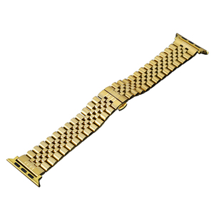 <span class=keywords><strong>Bracelet</strong></span> de montre de luxe en acier inoxydable à 5 perles pour <span class=keywords><strong>Apple</strong></span> <span class=keywords><strong>Watch</strong></span> Series 38/40/41/42/44/45mm <span class=keywords><strong>Bracelet</strong></span> de montre en métal élégant pour hommes - Product Image 3