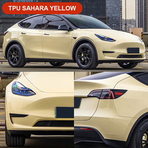 Film de protection de carrosserie auto-adhésif auto-réparateur XTFF PPF TPU <span class=keywords><strong>SAHARA</strong></span> YELLOW 7,5 mil, résistant aux rayures, changeant de couleur, en rouleau - Product Image 2