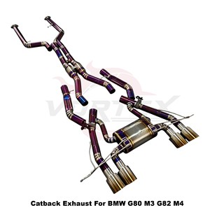 ระบบท่อไอเสียแบบวาล์ว Vortex Purple Titanium Catback สำหรับ BMW M3 G80 M4 G82 G83 S58 3.0T ปี 2021-2025 ชุดแต่งแบบติดตั้งได้โดยตรง - Product Image 2