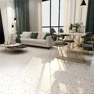 กระเบื้องหินขัดทำจากซีเมนต์สีผสมกับการตกแต่งสีอ่อนของหินอ่อนสีขาวหินขัดปูพื้นปูพื้น - Product Image 6