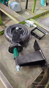 Roue de porte Capacité de 6 pouces Roues de porte de clôture à usage intensif Roue pivotante <span class=keywords><strong>Roulette</strong></span> de porte à ressort - Product Image 3