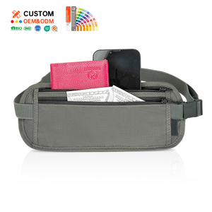 Sac banane étanche de qualité supérieure, <span class=keywords><strong>porte</strong></span>-passeport personnalisé avec blocage RFID, ceinture de voyage sécurisée - Product Image 1