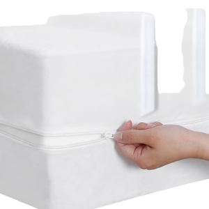 Coprimaterasso Impermeabile Antiacaro in Poliestere 400TC con Cerniera e Tessuto Lavabile in Lavatrice - Product Image 5