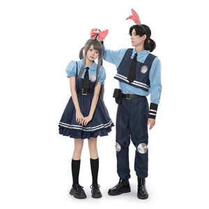 Costume de cosplay de carnaval d'Halloween Zootopia Judy Bunny, costume de fête, costume de cosplay Comic Con, tenues de couple pour le carnaval - Product Image 4