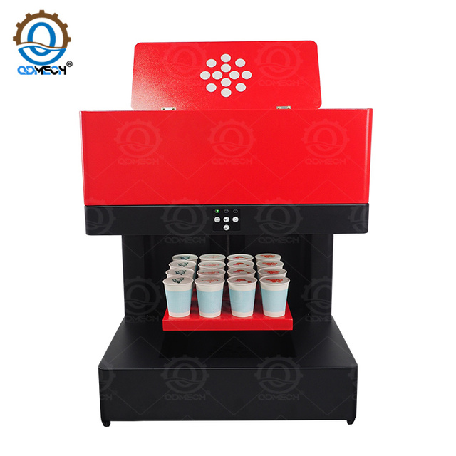 QDMECH Multi-Cup Coffee Printer 15 30s/Cup for Personalized Latte Art and Drink Branding