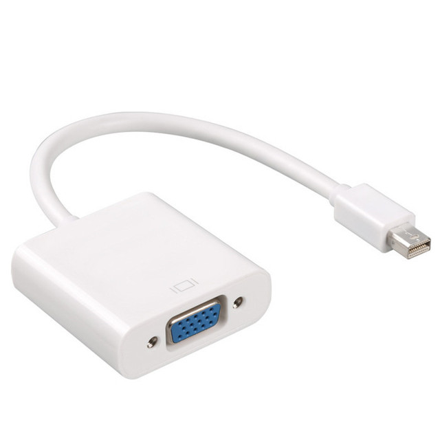 Mini DisplayPort to VGA Adapter 20cm Video Cable Mini DP Male to VGA Female 1080P 60HZ Video Converter Cable