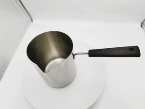 600ml sữa bằng thép không gỉ Jug với cách điện xử lý Hot Bán dài xử lý hình chữ V Spout cốc sữa cà phê bình - Product Image 5