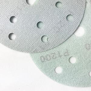 Fábrica suministra muestra gratis gancho y bucle película de óxido de aluminio, papel de lija abrasivo disco - Product Image 4