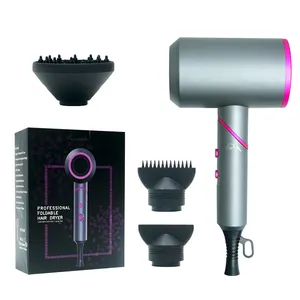 hair dryer and straightener Professional Dryer Powerful Hairdryer 2000W Negative Ion UV Blow Dryer With Diffuser