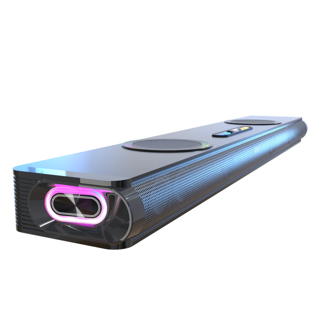 120W 2.0CH for 7.1CH Home Theatre Soundbar Built-In Subwoofer 6-Speaker Indoor Wireless System Remote Control