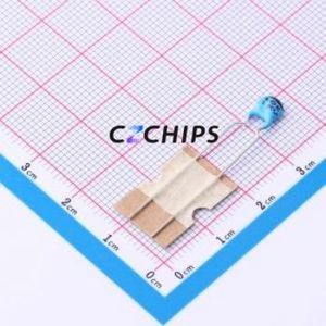 Condensador cerámico de disco de montaje pasante DCH100K22COHN6FJ5EZ, componente de montaje pasante (THT), paso de 5 mm, 10 pF, 10 %, 1 kV, 5 mm - Product Image 1