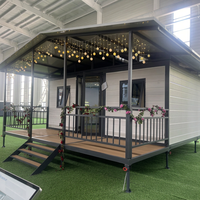 Expédition immédiate : Maison conteneur préfabriquée extensible de 20 pieds pour complexe hôtelier, mini-maison préfabriquée à panneaux sandwich