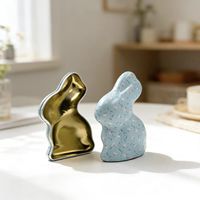 Boîte en étain créative et recyclable en forme de lapin, emballage cadeau personnalisé pour matcha
