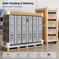 Armoire de rangement intelligente personnalisée pour les aires publiques des aéroports avec support OEM ODM et casier RFID à accès numérique