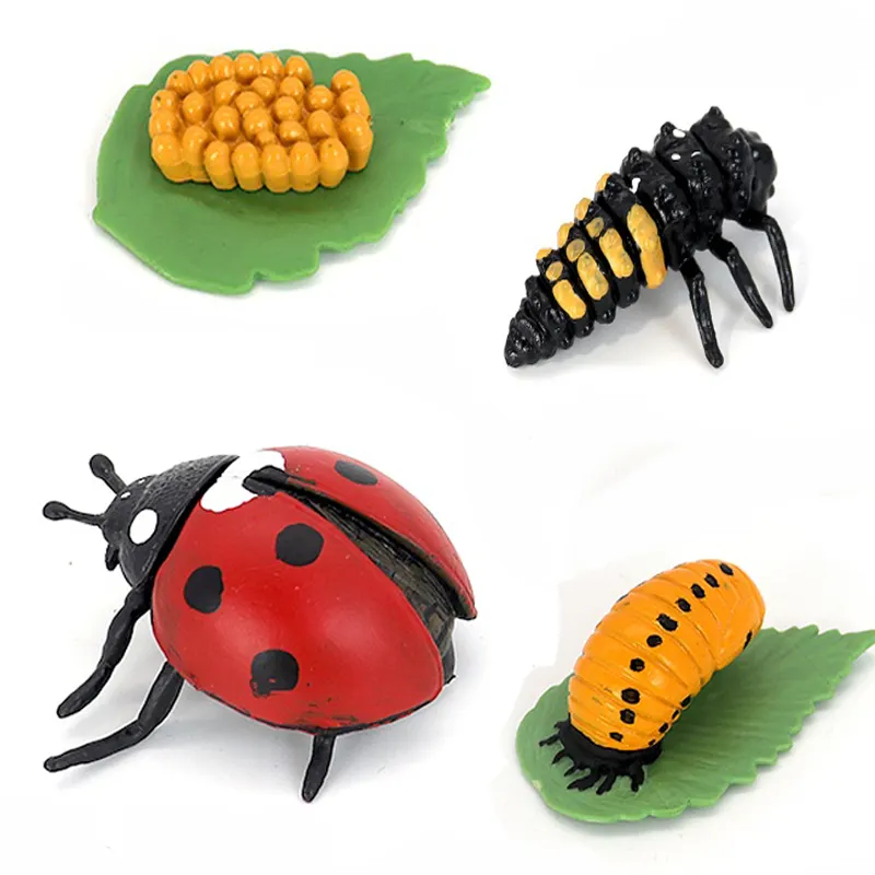 PVC solide Insekten welt Kinder geschenk Puzzle Spaß spielen Spielzeug Stereo skopisches Insekten modell Simuliertes Marienkäfer tier Schmetterling Meer Spielzeug