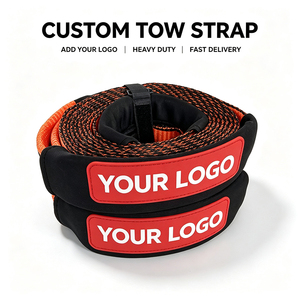 Sangle de remorquage en polyester 3-100 tonnes WLL pour charges lourdes, ceinture de traction pour <span class=keywords><strong>voiture</strong></span>, camion, tout-terrain, élingue de sauvetage, OEM ODM - Product Image 1