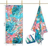 Microfiber Beach Towel Extra Large Super Absorbent Quick Dry Bath Towel Sand Free Portable Lightweight Beach Blanket for Adults