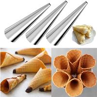 Yolecen Lot de 35 moules à cornets de crème en acier inoxydable de 4,9 pouces, formes à cannoli, tubes, kits avec brosse de nettoyage, poches à douille - Métal