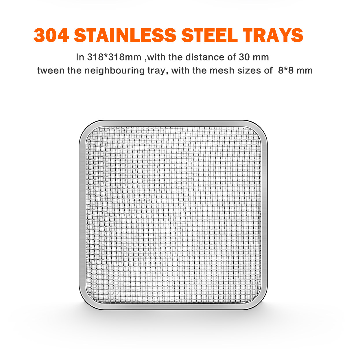 Description Picture 6 of item220V 8 Trays Food Dried Fruit Machine Dryer For Vegetables Dried Fruit Meat Stainless Steel Dehydrator Fruit Drying Machine