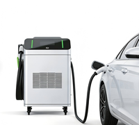 Chargeur EV mobile portable 40kW/60kW/80kW, station de charge rapide DC à 2 pistolets avec protection IP55, interface combinée pour utilisation d'urgence