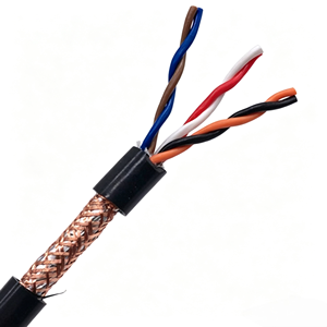 Cable blindado de par trenzado WDZN-RVSP-2*0.75/1.0 de baja interferencia y bajo humo, dedicado para salas de máquinas en construcciones de corriente débil - Product Image 5