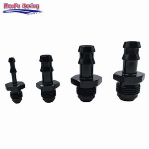 Adaptateur de Tuyau HaoFa Racing Mâle AN6-516 AN8-12 AN10-58 en Alliage d'Aluminium Noir Connecteur Auto - Product Image 1