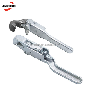 Loquet à ressort à bascule pour rideau de rideau en acier, <span class=keywords><strong>remorque</strong></span> de camion, porte latérale, loquet à bascule, attache sur serrure centrale - Product Image 2