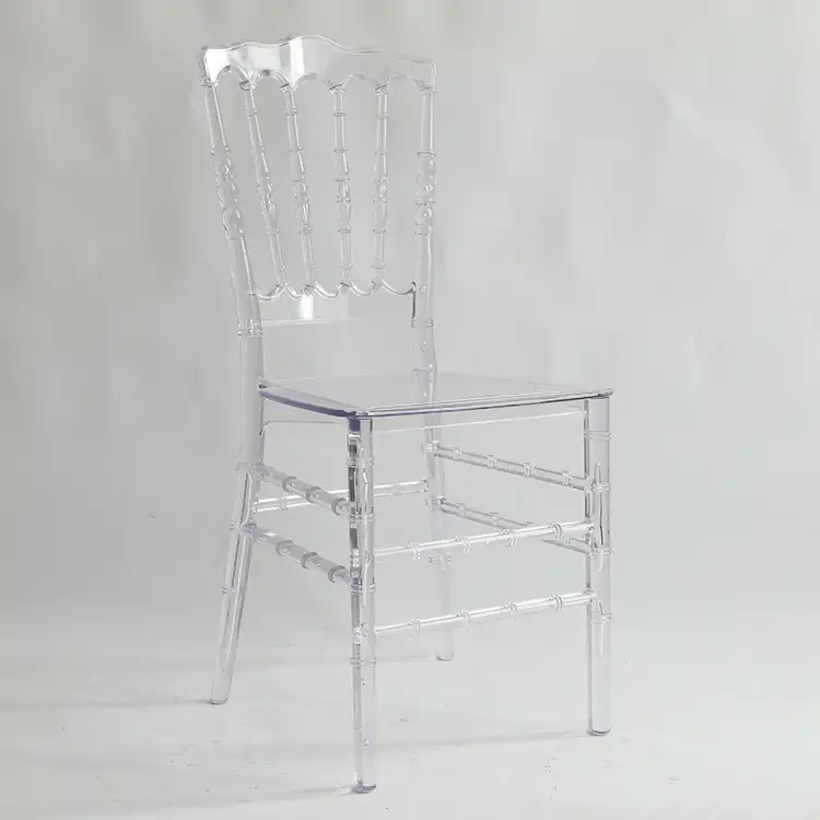 Monoblock cadeiras de guardanapão de plástico transparente