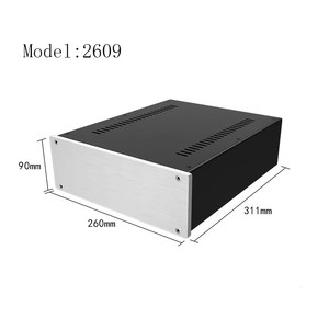 Châssis tout aluminium Brzhifi 2609 pour pré<span class=keywords><strong>ampli</strong></span>, amplificateur <span class=keywords><strong>casque</strong></span> et amplificateur de puissance, châssis d'amplificateur universel - Product Image 6