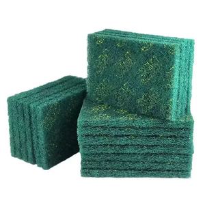 Giá tốt nhất tùy chỉnh nhà bếp bọt xốp cọ rửa Pad màu xanh lá cây vuông chà miếng bọt biển cuộn Độ cứng Trung bình OEM hỗ trợ - Product Image 4