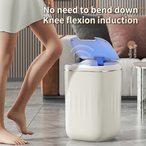 Cubo de <span class=keywords><strong>basura</strong></span> <span class=keywords><strong>con</strong></span> <span class=keywords><strong>Sensor</strong></span> inteligente para cocina, lata de <span class=keywords><strong>basura</strong></span> para baño, luz, sala de estar familiar de lujo, cubo de <span class=keywords><strong>basura</strong></span> <span class=keywords><strong>con</strong></span> grietas, Cubo <span class=keywords><strong>Basura</strong></span> - Product Image 2