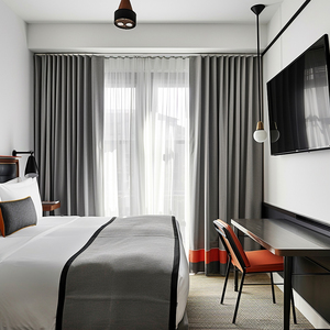 <span class=keywords><strong>Tissu</strong></span> et matériaux de <span class=keywords><strong>rideau</strong></span> occultant ignifuges simples insonorisés thermiques de haute qualité - Product Image 6