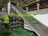 Prix de la machine de recyclage des conteneurs en plastique usagés Ligne de lavage recyclée en HDPE Ligne de lavage en plastique pour bouteilles en PE