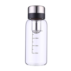 Large Capacity Glass Tea Cup With Stainless Steel Lid And Filter For Travel Brewing 500ml - Product Image 5