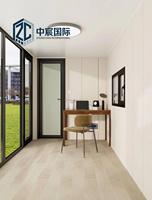 Vente en gros usine Villa préfabriquée moderne et respirante en panneaux sandwich de bois, conteneur démontable, Wanhai 20 pieds