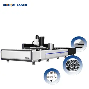 Mesin pemotong Laser Lazer serat optik terbuka Laser 6020 2000W untuk mesin pemotong Laser baja kuningan