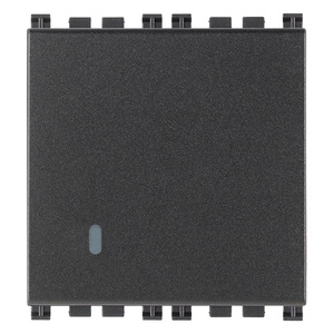 สวิตช์ติดผนังสีเทา 1P 10AX 2M พร้อมไฟแสดงสถานะ สำหรับใช้ภายในอาคาร - Product Image 1