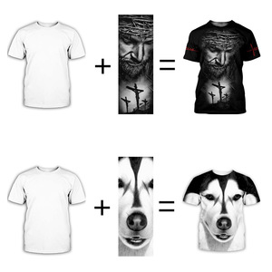 Fitspi Summer Halloween Costumes Bloody Horror Printed t-shirt 3d uomo donna Horror top a maniche corte Cool t-shirt Clothes - Product Image 4