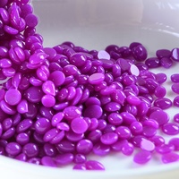 Nouveau paquet multicolore 400g bouteille emballée perles de cire dépilatoire peau sensible haricots de cire dure pour tout le corps