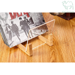 Desktop Bamboo DVD <b>CD</b> Storage Display <b>Rack</b> Holder Wood Organizer Vinyl Record <b>Rack</b> - Product Image 1