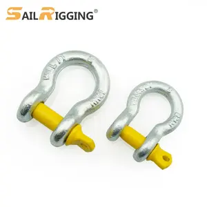 Drop Forged Anchor Chain Shackle G209 Australian Electro Galvanized S Grade AS2471 Screw Pin Metal Shackle