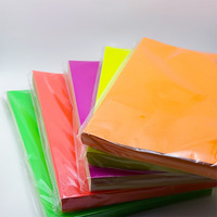 Papel Adhesivo Personalizado de Color Ecológico, Resistente al Agua, Neón, Duradero, Anti-rayaduras, Hojas Autoadhesivas para Manualidades Infantiles