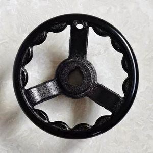 Custom Iron-Plated Electrophoretic Handwheel For Industrial Equipment Marine Valves Standard Round Hole Machine Tool - Product Image 1