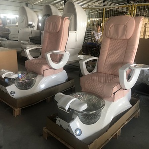 Kisen Multifunctional Black White Pink Throne Manicure Luxury Pedicure Chair with <b>Remote</b> <b>Control</b> for Beauty Salon - Product Image 1