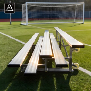 Smart Sports Soccer Stadium Aluminium Bleachers Grandstand Metal Tip and <strong>Roll</strong> Mobile Bleacher Bench Aluminum Bleachers Seating - Product Image 5