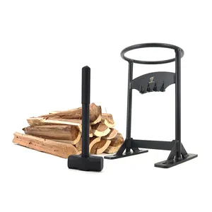 Not cast iron black firewood log splitter wood splitting wedge